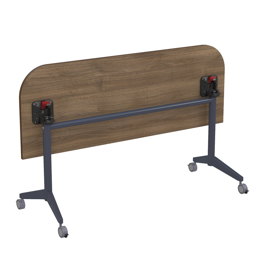 Складной радиусный стол-трансформер Simple с фиксаторами