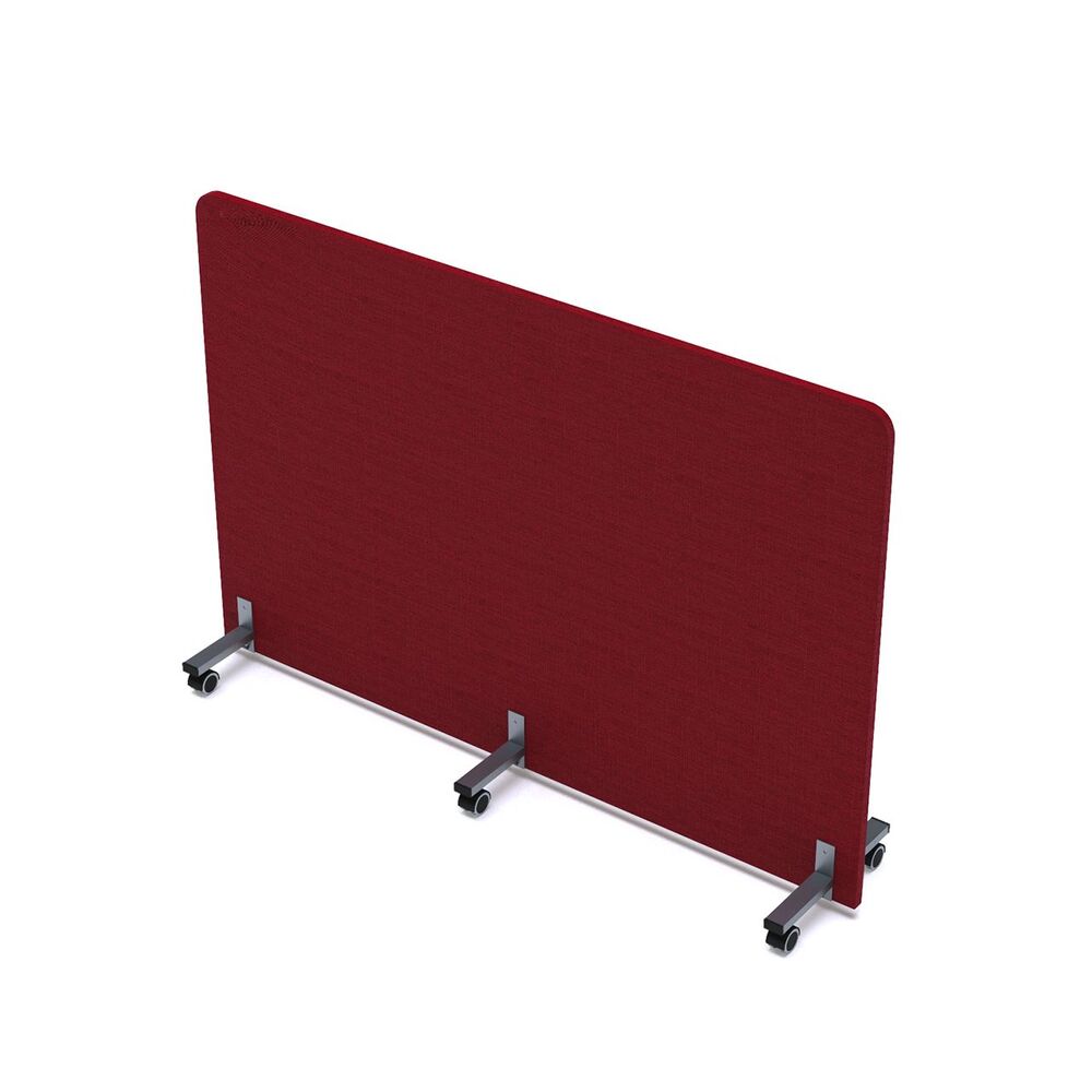 Акустическая мобильная перегородка на колесных опорах