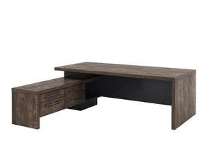 Стол руководителя с опорной тумбой (левый)