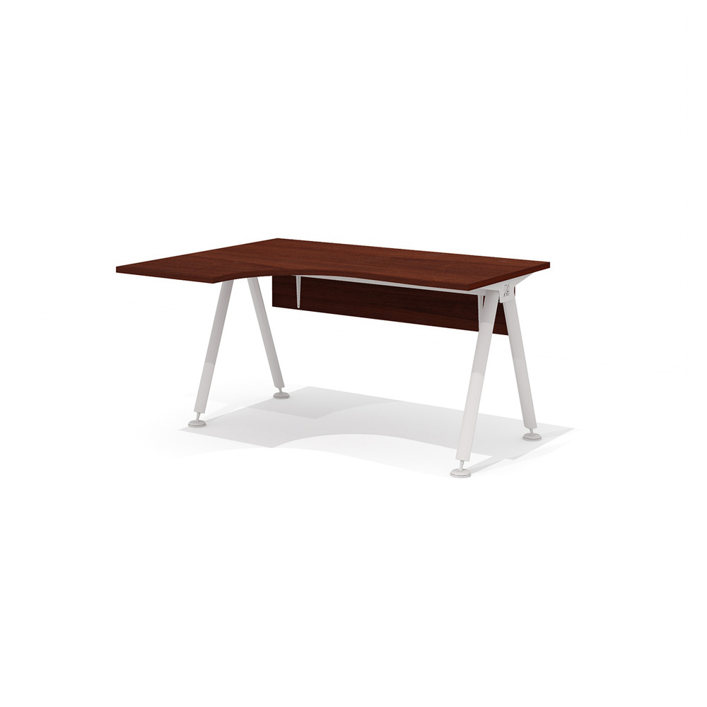 Эргономичный стол на металлокаркасе левый