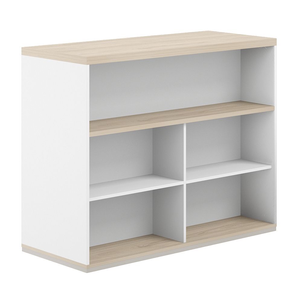 Стеллаж-комбо 2-стор. 1638 с топом, с экраном ЛДСП