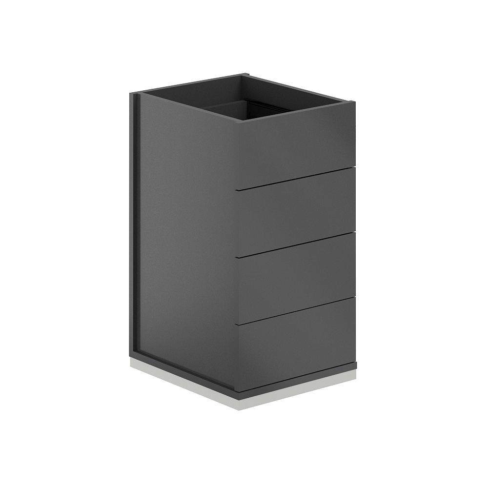 Тумба приставная 4 ящ. метаб. без топа