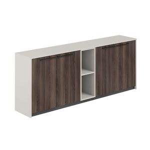 Шкаф низкий (2 шт) со стеллажом