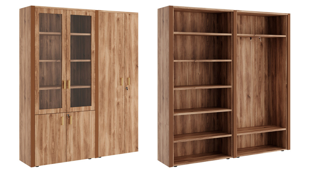 Шкаф для бумаг с гардеробом