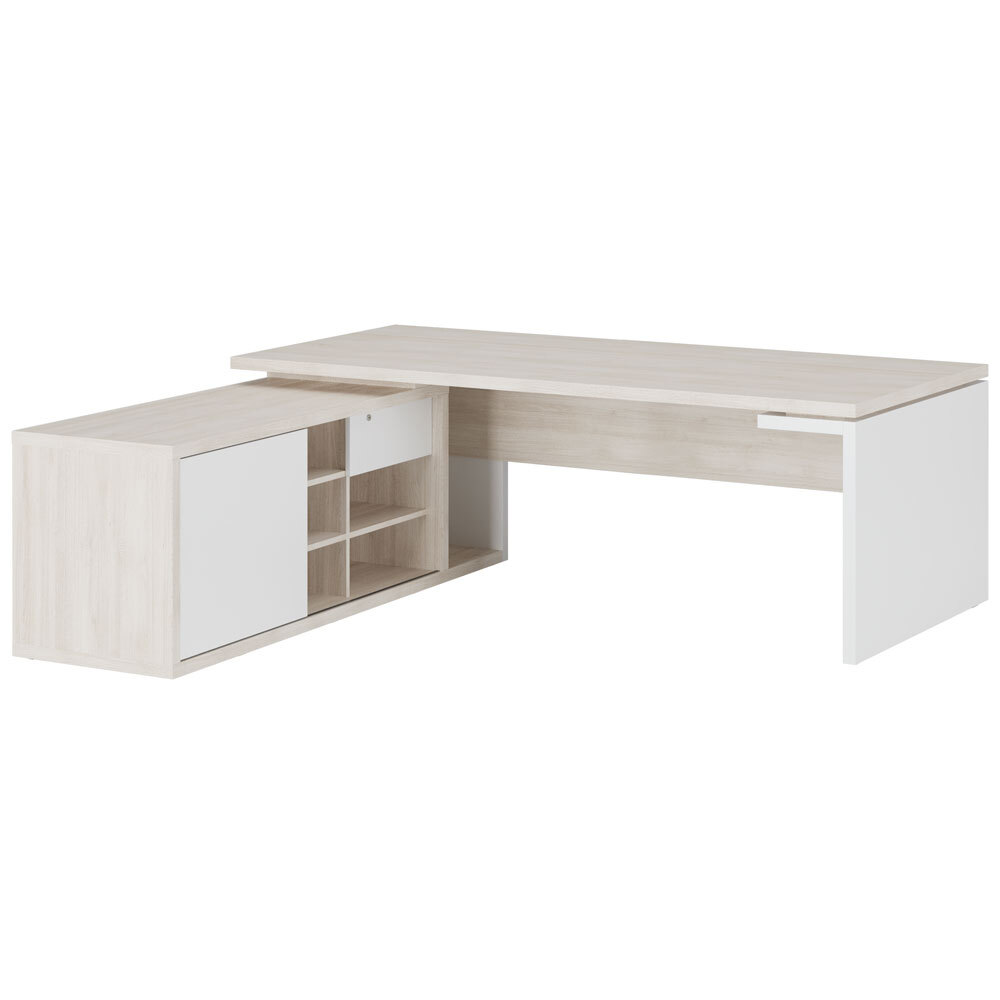 Стол рабочий на опорной креденции (левый)