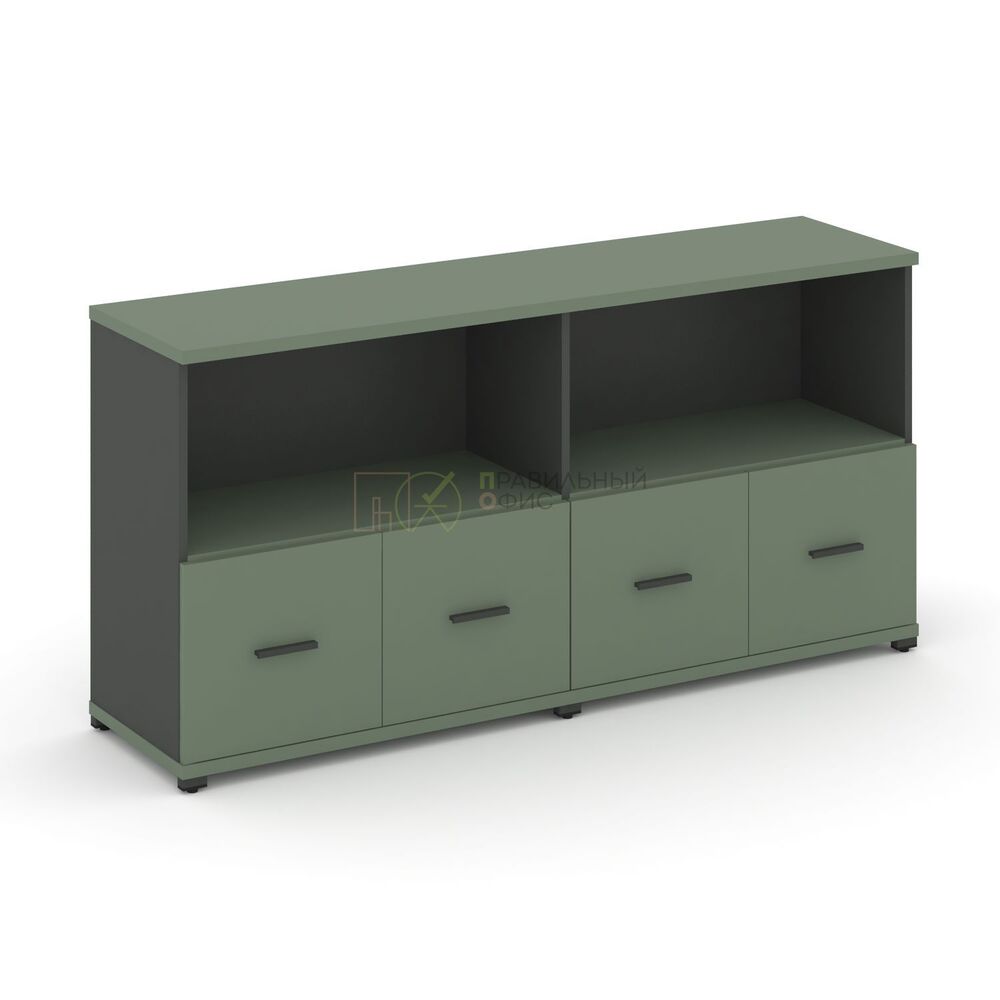 Шкаф две широкие секции, 2 ниши