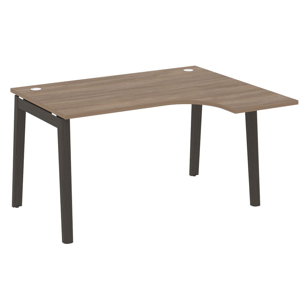 Стол эргономичный правый (опоры - массив дерева)