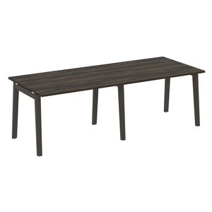 Стол переговорный (2 столешницы) (опоры - массив дерева)