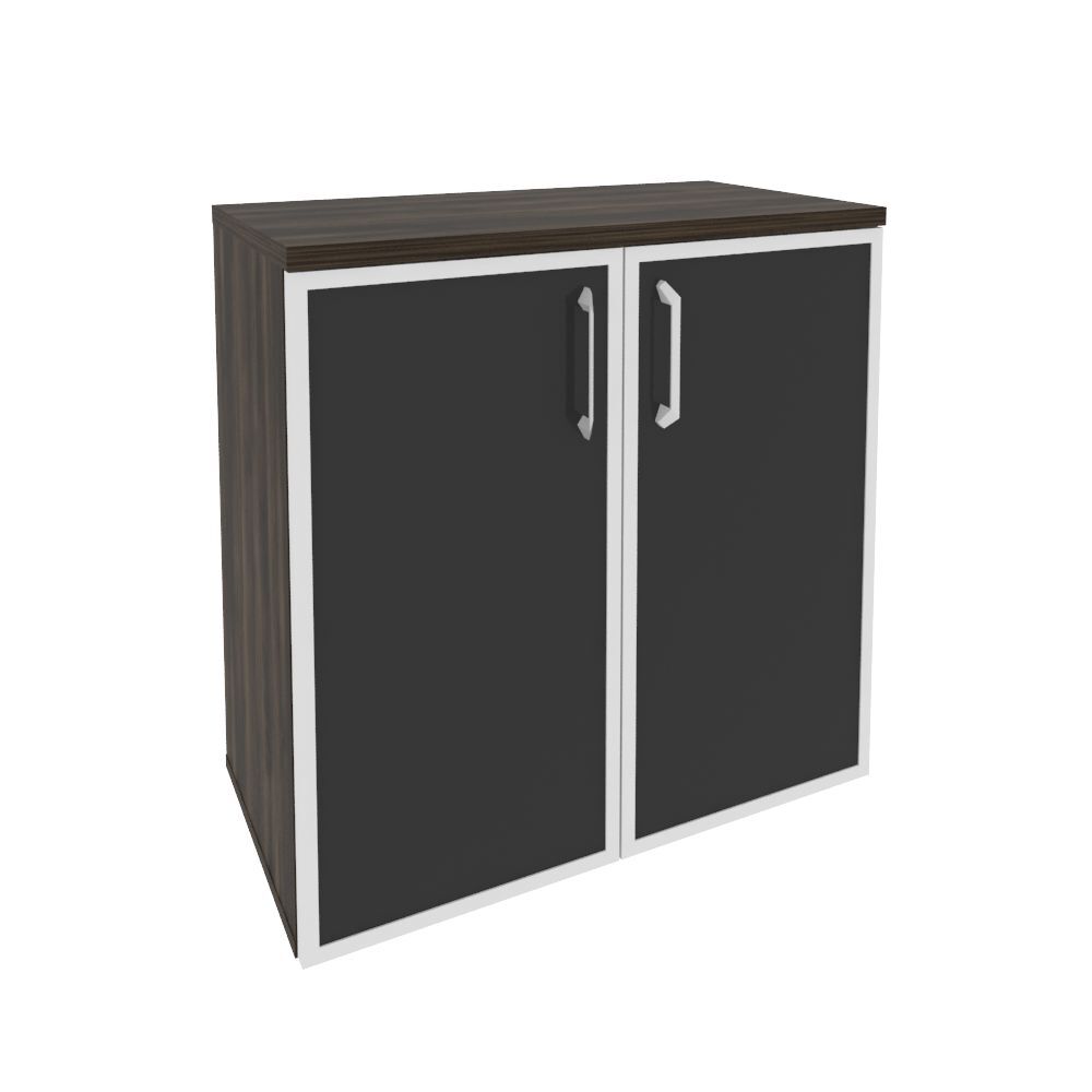 Шкаф низкий широкий (стекло черное)