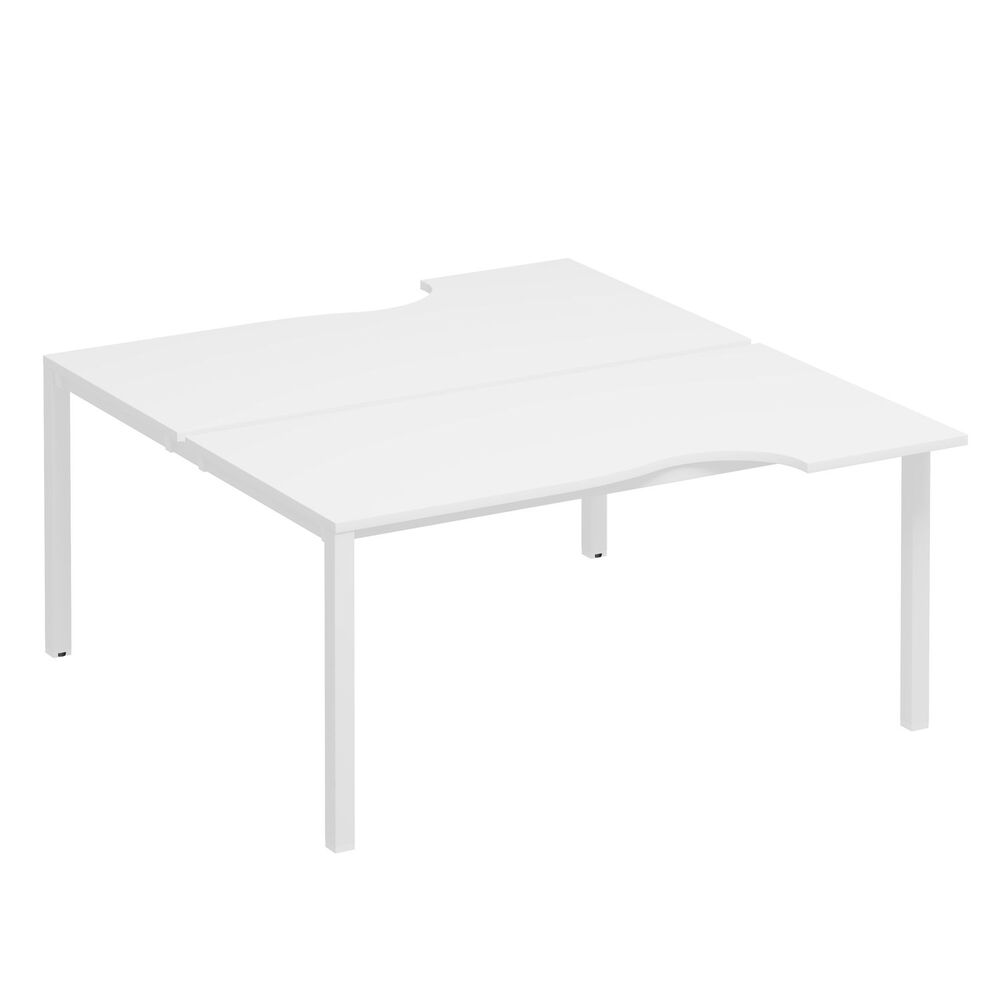 Рабочая станция со столами на опорах КФ (2х160)