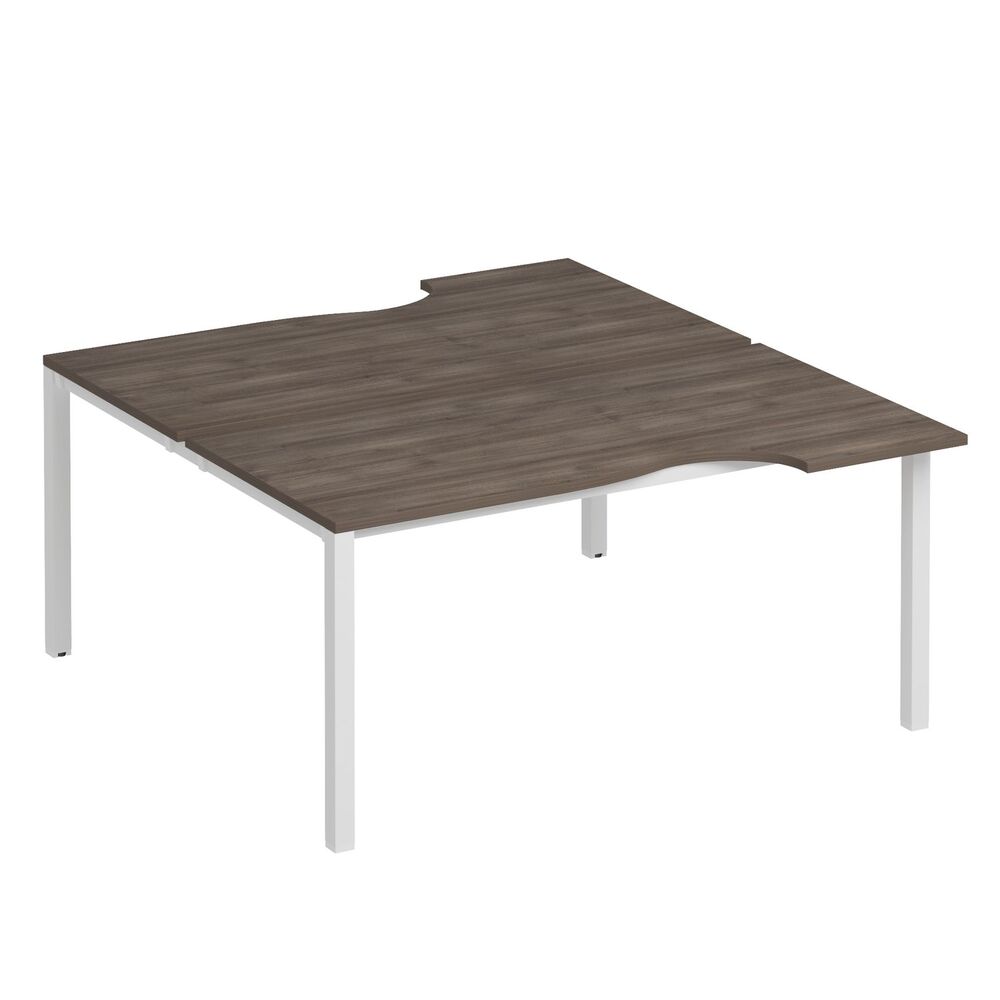 Рабочая станция со столами на опорах КФ (2х160)